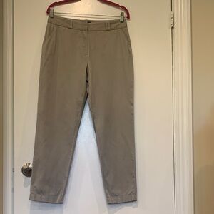 Caroll from France Elegant Tan cuffed cotton Women's Pants